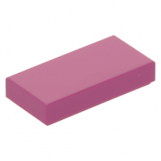 LEGO csempe 1×2, sötét rózsaszín (3069)